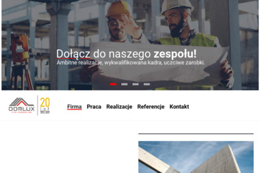Domlux Handel Materiałami Budowlanymi Usługi - Tynki maszynowe Pasłęk