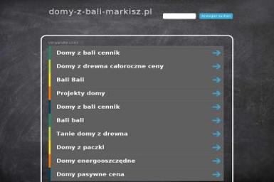 Tartak, domy z bali markisz - Domy z bali Słoszów
