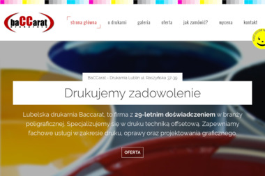 Baccarat Zakład Poligraficzny Małgorzata Olech - Folder Reklamowy Lublin