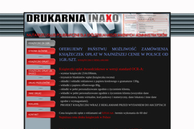 Drukarnia Inaxo Sp. z o.o. - Folder Reklamowy Sosnowiec