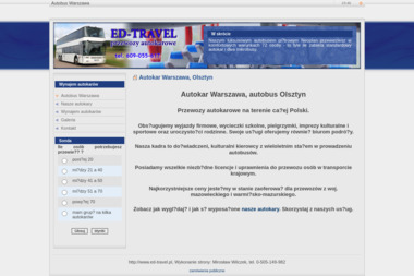 Ed-Travel. Transport, autokary - Przewóz Osób Do Niemiec Mława