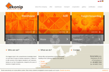 Ekonip. Sp. z o.o. Magazynowanie, dystrybucja, spedycja - Transport Chłodniczy Radziejowice