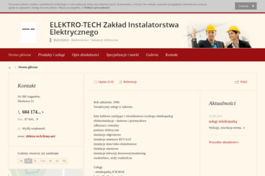 Elektro Tech Sobieszczański Jacek - Instalacje Elektryczne Augustów