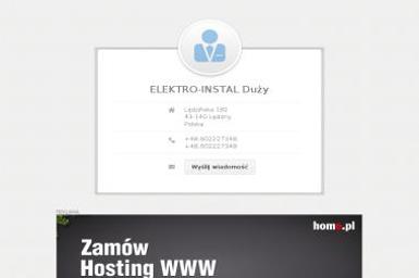 Elektro-Instal Duży. Linie kablowe n/n s/n, linie napowietrzne n/n s/n - Elektryk Lędziny