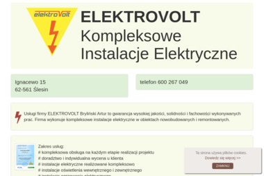 Elektrovolt Bryliński Artur - Przegląd Instalacji Elektrycznej Konin