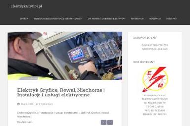 ElektrykGryfice.pl Marcin Maksymiszyn - Elektryk Gryfice