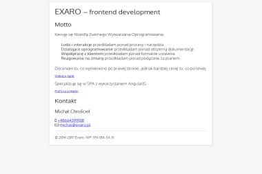 Exaro Michał Chruściel - Drukarnia Marki
