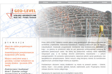 Geo-Level Usługi Geodezyjne mgr inż. Paweł Nowak. Geodezja, usługi geodezyjne - Geodeta Gdańsk