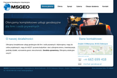 MSgeo Pracownia Geodezyjno-Inżynieryjna. Geodeta, geodeta mapa - Geodeta Marzysz