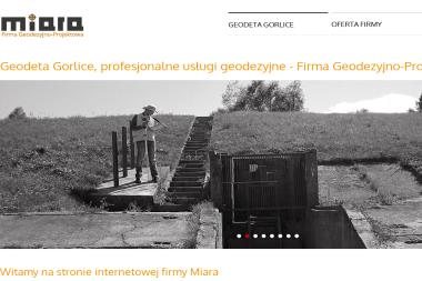 Firma Geodezyjno-Projektowa Miara. Mapy co celów projektowych, tyczenia, inwentaryzacje - Usługi Geodezyjne Gorlice