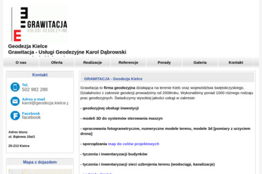 Grawitacja Usługi Geodezyjne i Kartograficzne Karol Dąbrowski - Ewidencja Gruntów Kielce