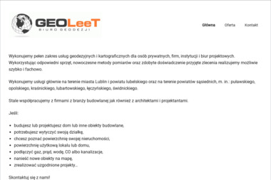 Geoleet Krzysztof Litwinek. Usługi Geodezyjne - Usługi Geodezyjne Lublin