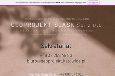 Przedsiębiorstwo Geologiczno - Geodezyjne Geoprojekt - Śląsk Sp. z o.o. - Geodeta Katowice