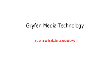 Gryfen Media Technology - Usługi Komputerowe Tychy