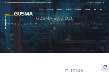 Zakład Produkcyjny Gusma - Konstrukcje stalowe Sady