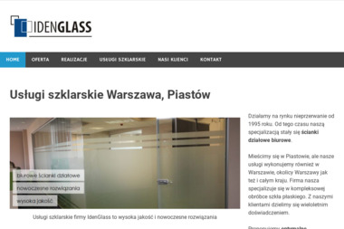 Iden Glass Zakład Szklarski Andrzej Zieliński - Szklenie Piastów