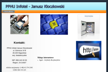 PPHU Infotel. Serwis komputerów, hosting, serwer www - Obsługa Informatyczna Firm Stąporków