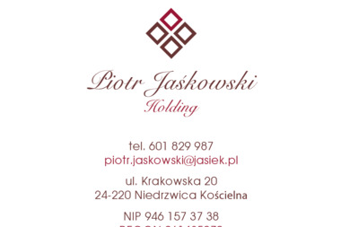 Piotr Jaśkowski Holding - Wynajem Nieruchomości Niedrzwica Kościelna
