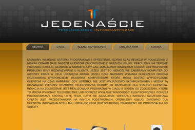 Jedenaście. Naprawa komputerów, usługi komputerowe, dojazd do klienta - Pozycjonowanie stron Złotniki