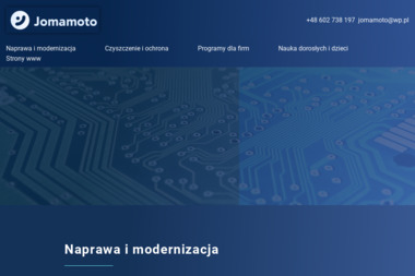 Jomamoto Usługi Informatyczne. Tomasz Maciążek - Serwis Laptopów Wołomin