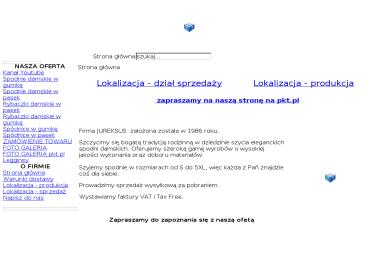 Jur Nat Urbanowski Jerzy Krawiectwo Konfekcyjne Wyrób Sprzedaż - Odzież damska Brzóze