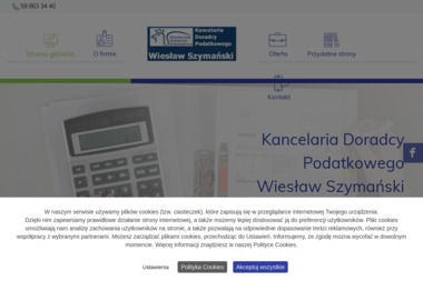 Kancelaria Doradcy Podatkowego, Wiesław Szymański. Podatki, doradztwo podatkowe - Księgowość Małej Firmy Lębork