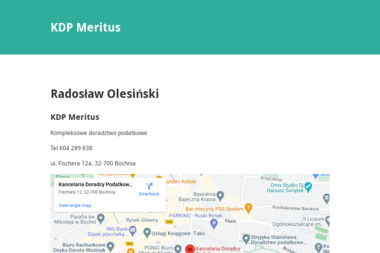 Kancelaria Doradcy Podatkowego Meritus Radosław Olesiński - Biuro Księgowe Bochnia