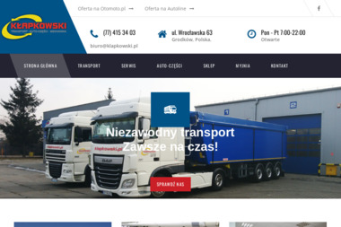 Henryk Kłapkowski Handel i Usługi - Transport Chłodniczy Grodk&oacute;w