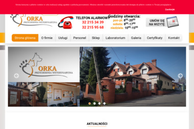 ORKA. Klinka Weterynaryjna. Sklep zoologiczny. Laboratorium Weterynaryjne - Usługi Weterynaryjne Czechowice-Dziedzice