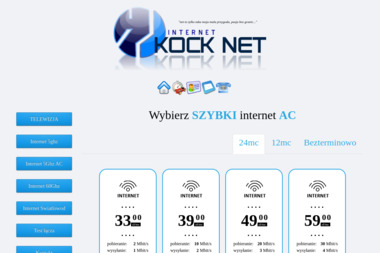 Kocknet. Internet - Wykonanie Strony Internetowej Kock