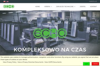Agencja Reklamowa Compania Echo System Studio Projektów Sp. z o.o. - Drukarnia Grębocin