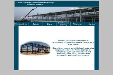 Zakład Ślusarsko-Remontowo-Budowlany Krzysztof Koszara. Konstrukcje stalowe, roboty ziemne, hale - Murarz Kielce