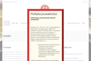 Krajowa Akademia Transportu I Przedsiębiorczości - Przewóz Osób Włocławek
