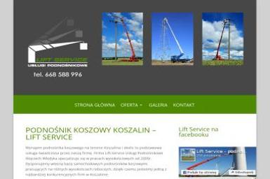 Lift Service Wojciech Włodyka - Wypożyczalnia sprzętu budowlanego Koszalin