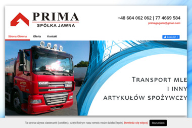 Prima Spółka Jawna Jolanta Rej - Transport krajowy Krapkowice