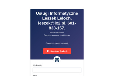 Usługi Informatyczne Leszek Leloch - Strony Internetowe Toszek