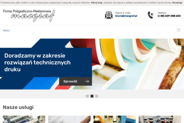 Macgraf. Firma Poligraficzno-Reklamowa S.C. - Projektowanie Wizytówek Katowice