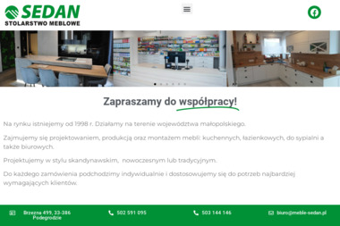 Sedan. Stolarstwo Meblowe. Magdalena Dziadosz - Polskie Meble Tapicerowane Podogrodzie