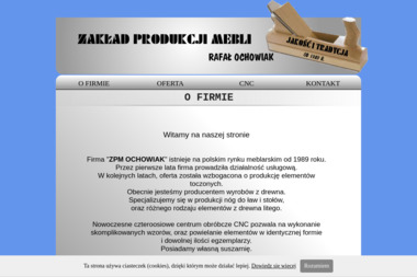 Zakład Produkcji Mebli Rafał Ochowiak - Obróbka cnc Swarzędz