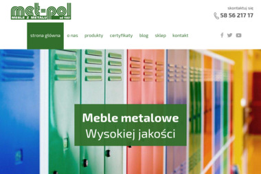 Met-Pol. Meble Metalowe, Szafy, Regały - Firma Inżynieryjna Bobowo