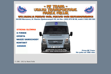 Mf Trans Usługi Transportowe Frelik Marek - Transport Osób Otwock