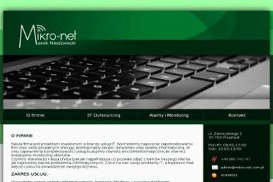 Mikro-Net Marek Niedźwiecki - Wykonanie Strony Internetowej Przemyśl