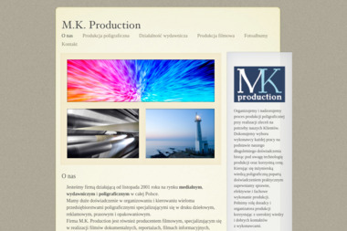 M K Production Marcin Kunicki - Folder Reklamowy Gdynia