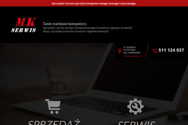 Mkserwis. Serwis komuterów, sprzedaż hurtowa komputerów - Projektowanie Stron Kęty