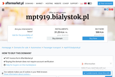 MPT Super Taxi 919 - Przewóz Osób Białystok