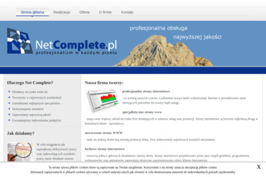 Net Complete Sadowski Michał - Projektant Stron Internetowych Kielce