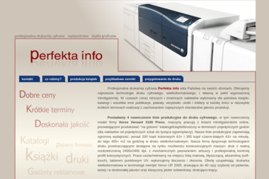 Drukarnia cyfrowa Perfekta info - Wydruk Katalogów Lublin