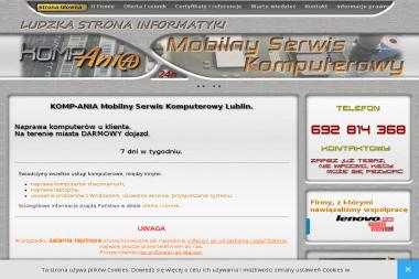 Komp-Ania Piotr Dalach. Serwis komputerowy, pogotowie komputerowe, usługi informatyczne, - Serwis Laptopów Lublin