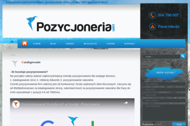 Pozycjonowanie firmy Pozycjoneria - Modernizacja Strony Internetowej Gdańsk