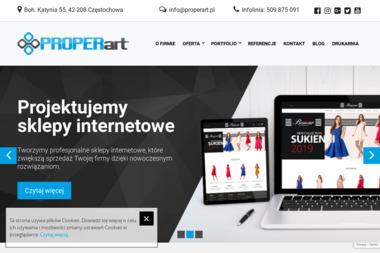 Properart Strony Internetowe - Zdjęcia Biznesowe Częstochowa